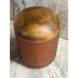 Haven ShipN24Hours. New-Bed Bath & Beyond Haven Jar with Ashwood Lid Copper Brown.