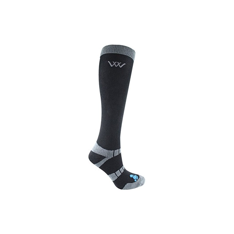 Woof Wear Long Bamboo Waffle Riding Socks Black - Unisex