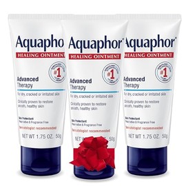 Aquaphor Healing Ointment - Protectant for Cracked Skin - Hands, Heels, Elbows, Lips - 1.75 oz. Tube (Pack of 3)                                      
