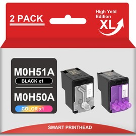 High Premium 3JB06AA M0H51A Replacement for HP deskjet GT5820 GT5810 GT5822 Ink Tank 310 311 315 318 319 410 411 415 418 419 Printer GT51 GT52 PrintHead (1Black, 1Tri-Color)