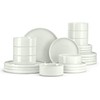 E-far Dinnerware Sets for 8, 24-Piece Stoneware Plates and Bowls