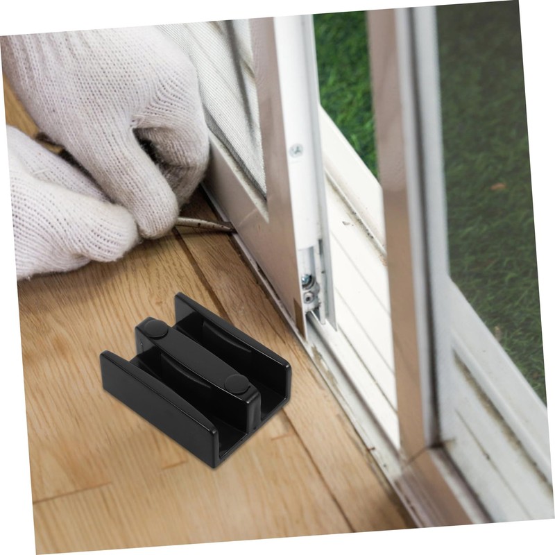Operitacx 3pcs Shower Door Track Guide Moisture Resistant Floor Stoppers