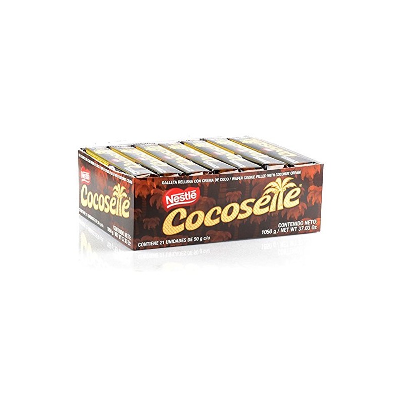 Cocosette, Wafer Cookie Filled with Coconut Cream, (pack of 21