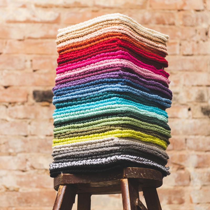 Solwang Organic Cotton Danish Knitted Pot Holders/Hot Pads Made with