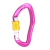 Aluminum Alloy 24KN Carabiner D Buckle Spring Clip Keychain Hook