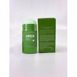 Green Mask Stick for Face, Blackhead Remover with Green Tea Extract, Deep Pore Cleansing, Moisturizing, Skin Brightening for All Skin Types of Men and Women (Pack of 1)