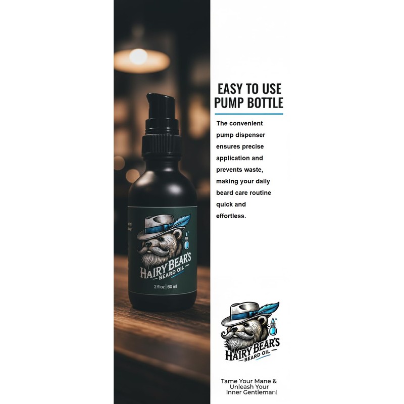 Hairy Bear’s Beard Conditioning Oil – Sandalwood | Organic Castor