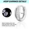 Silver Hoop Earrings for Women Grils, 925 Sterling Silver Small