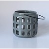 Bloomingville Small Grey Ceramic Lantern - 14 x 14.5cm