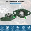 4 Pack UCFL205-16 Pillow Block Bearing, Flange Mount Ball Bearing
