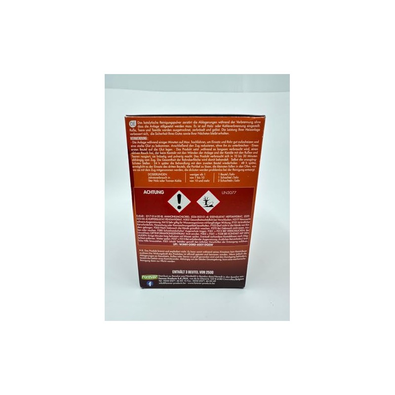 3 x Annual Cleaning Soot for Oven and Fireplace All