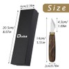 DIUDUS Leather Cutting Knife, Bevel Head Leather Skiving Knife with
