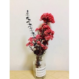 17 Inches Natural Dried Millet Flower Bouquet for Decor, 22-25 Stems Home and Wedding Decoration (Purple)