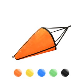 BLUEWING 53in Sea Anchor Drift Sock 840D Nylon Parachute Fishing Drogue for Marine Boat/Jet Ski/Sail, Orange
