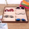 Sunglass Display Case Ecofriendly 37×33×4 Sunglass Box 10 Grids Modern