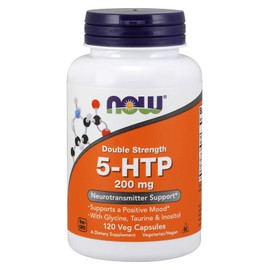 NOW Foods Now Foods Double Strength 5-HTP 200 mg (120 vc) 3 Pack