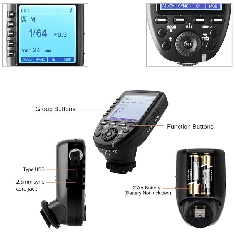 Godox Xpro-S for Sony TTL Flash Trigger 1/8000s HSS TTL