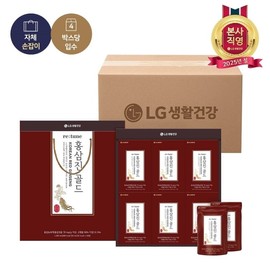 25 years LG H & H Gift Set Retune Red Gold Gold 50ml24 Po 4 / 25년 설 LG생활건강 선물세트 리튠 홍삼진 골드 50ML24포 4개