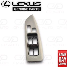 Lexus 03 - 09 LEXUS GX470 FRONT LEFT POWER WINDOW LOCK SWITCH TRIM BEZEL TAN OEM NEW