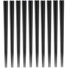 大黒工業 SPS Reuseable Chopsticks 23 cm [Hex] [Black] Cases-White-Rubber [10 Pairs 20pcs