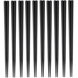 大黒工業 SPS Reuseable Chopsticks 23 cm [Hex] [Black] Cases-White-Rubber [10 Pairs 20pcs x 4 Bag (Total 40 Pairs)] (Heat/Dishwasher Safe)