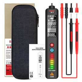 CENPEK Voltage Tester Intelligent digital electric pen test detector Dual Range AC Voltage Sensor Pen Live Wire Check Breakpoint Locate with Protect Case