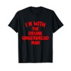 I'm with the Drunk Gingerbread Man Couples Christmas Costume T-Shirt