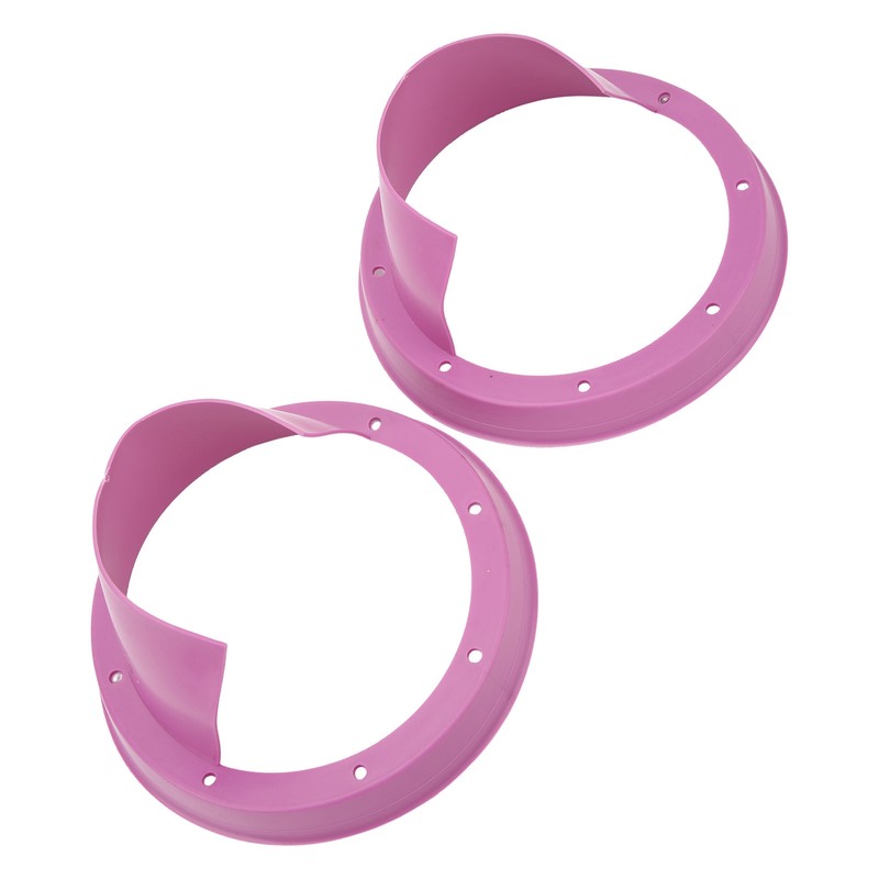 6.5in 2 Pcs Purple Car Speaker Baffle Kits Silicone Horn