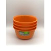 ECO Unbreakable Colourful Plastic Bowls with Cover Set of 4