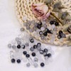 Niziky 100PCS Glass Beads for Jewelry Making, Mix 8MM Black
