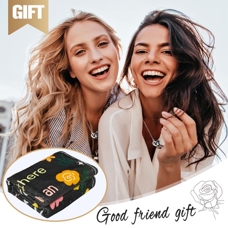 Best Friend Birthday Gifts for Women, Bestie Gifts Throw Blanket,