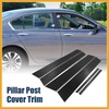 Partuto 6pcs Door Window Pillar Post Protector Cover Trim for