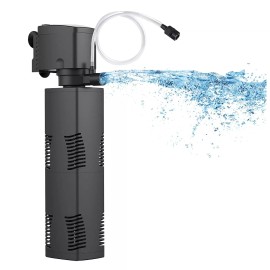 TARARIUM Aquarium Filter for 40-150 Gal. Tank Crystal 300GPH Biochemical Filt...