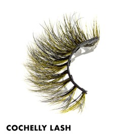 MoxieLash - Cochelly Lash - Premium Colorful Magnetic Eyelashes - Black and Yellow Blend - 5 Magnet Lash Band - Big, Bold & Beautiful - Eyeliner Sold Separately