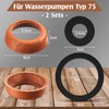 Photect 2 Sets Handle Pump Replacement Parts Leather Seal Kit