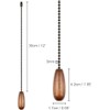Vinaco Wooden Ceiling Fan Pull Chain Set, Decorative Fan Pull