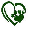 Paw Print Sticker Vinyl Decal Car Window Bumper Heart Love