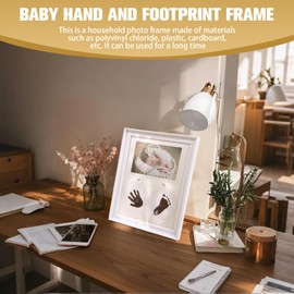 baby hand and footprint kit，Shower Gift Casting Printing, Essentials for Newborn Boys and Newborn Girls, Baby Keepsake Photo Frame, Pet Paw Print Set