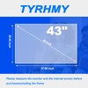 TYRHMY Anti Glare Screen Protector for 43 Inch TV, Matte