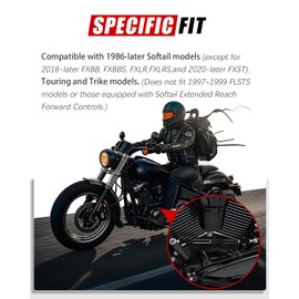 HAZAWA Shift Linkage Rod Gear Shifter Lever Compatible for Harley Davidson Road King Touring Softail Dyna Street Glide 1986-2024 (Slot, Black)