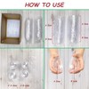 MIKAILE 8cm Christmas Clear Hollow Ball Fillable Handmade DIY Ornaments