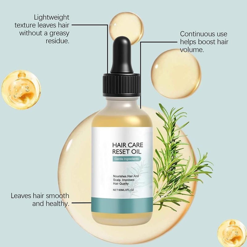 Aceite for el cuidado del cabello con gotero