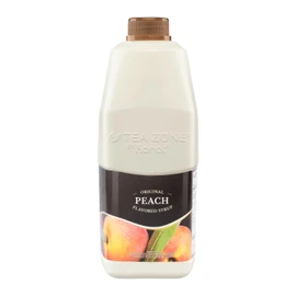 Tea Zone J1065 64 fl. oz Peach Syrup for Tea, Beverages, Sweets, Ice Cream, Cocktails Blending