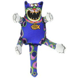 Fat Cat Multicolored Assorted Styles Nylon Squeak Dog Toy Small