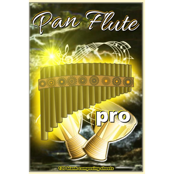 Pan Flute pro, manuscript paper, 6 x 9 inch, 120