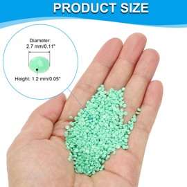 PATIKIL 6000 Pcs Diamond Art Painting Replacement Beads, Acrylic Crystal Painting Rhinestones, Diamond Art Painting Accessories for Nails Diamond Art Crafts DIY Makeup, Light Turquoise