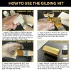 Luvboate Gilding Adhesive Set, Gold Leaf Kit, 3.53oz Water Based