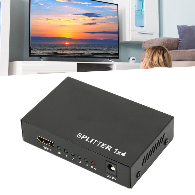 HD Multimedia Interface Splitter 1 in 4 Out 1080P Mirror