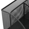 Mesh Office Desktop Organizer Multifunctional Metal 7 Compartments Pen Holder