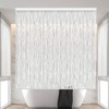 Jakooz Rollup Shower Curtain for Bathroom. Waterproof, 100% PEVA, Heavy
